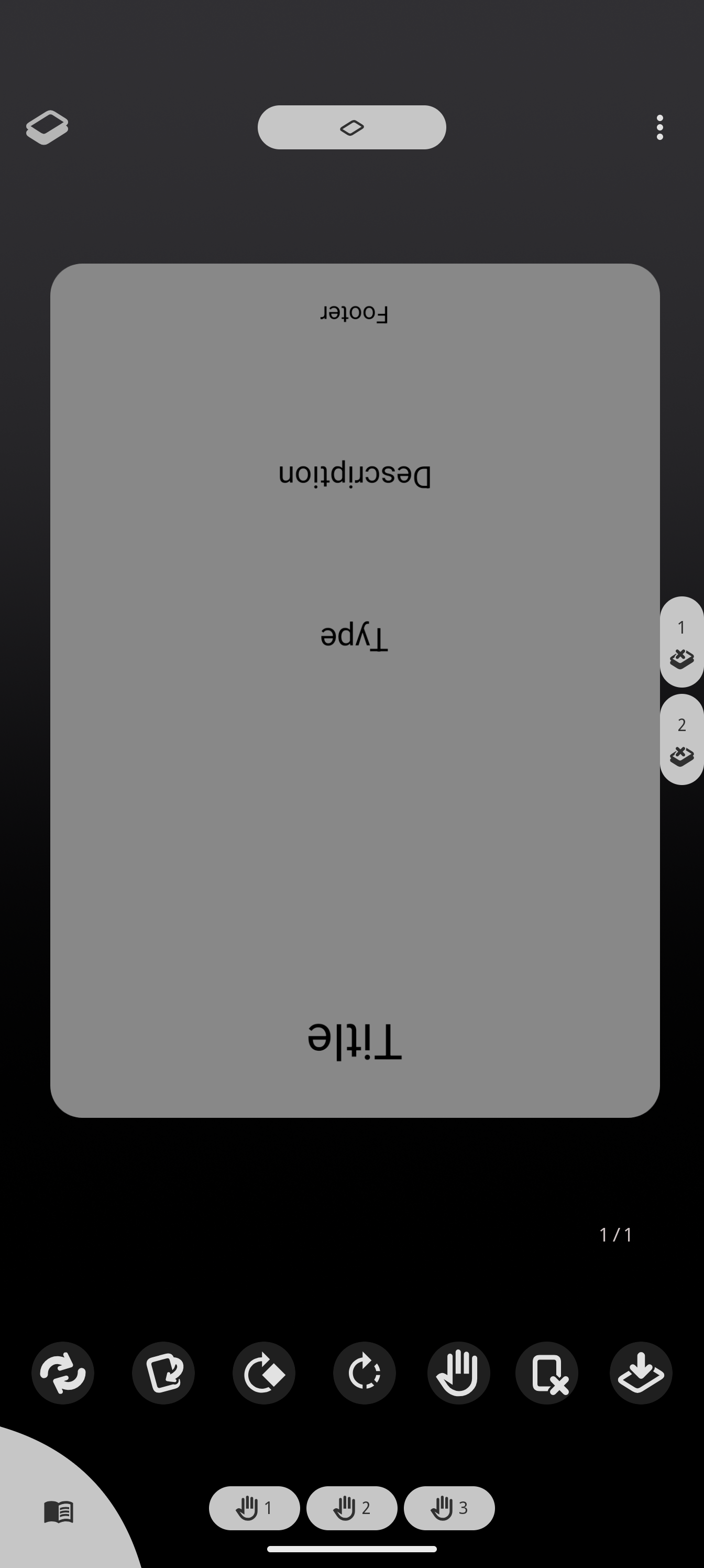 A tarot card flipped to its reversed orientation
